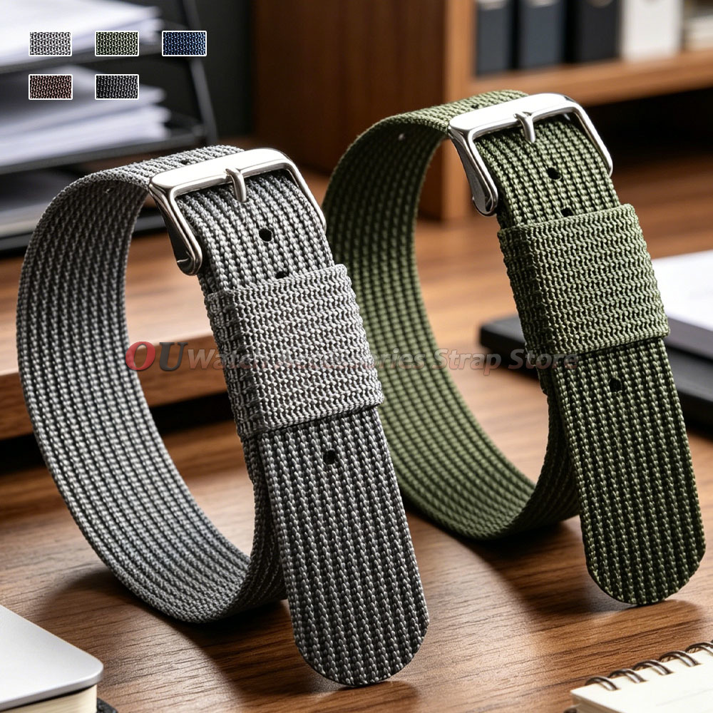Women'S Accessories To Wear With Watch - Bracelet en nylon tressé respirant 18mm