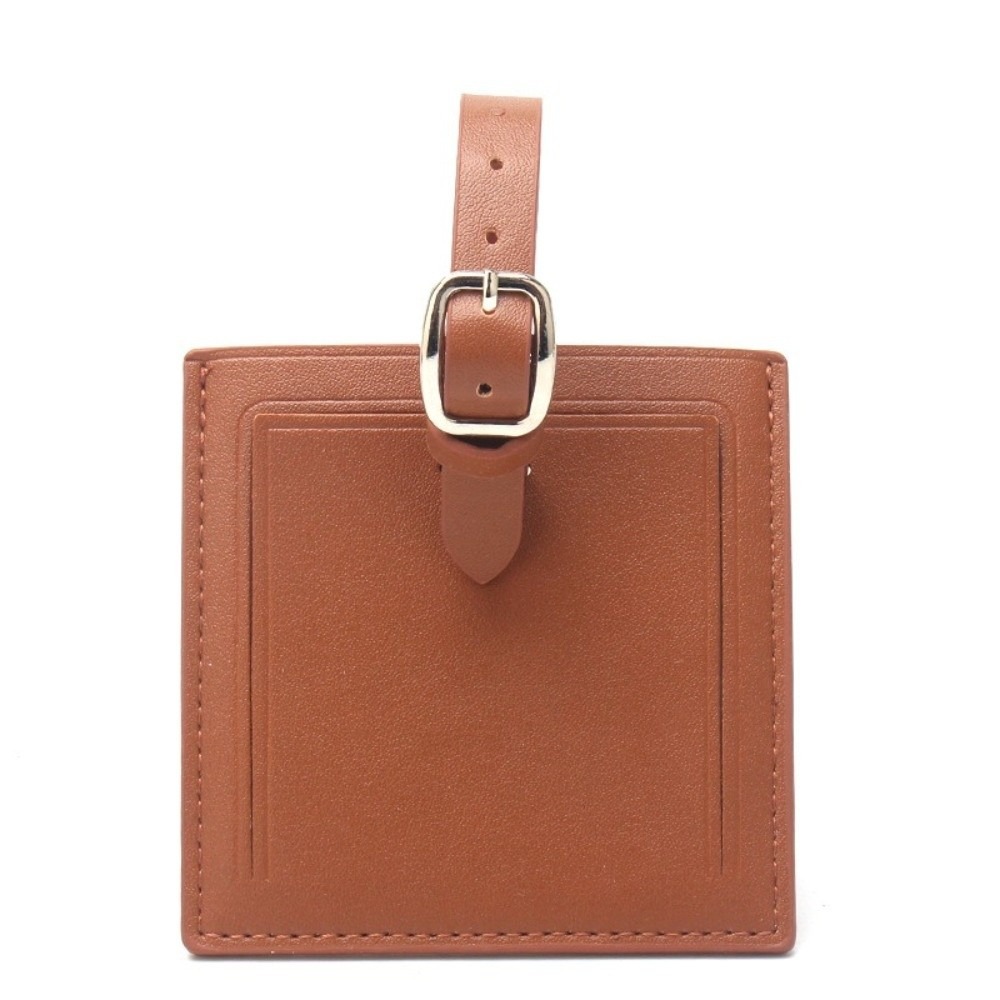 Women Accessories Name - Étiquettes de bagages carrées en cuir