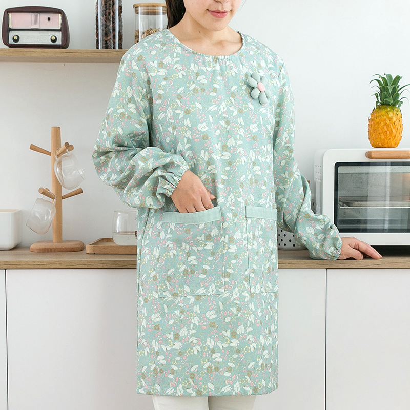 Women Kitchen Accessories - Tablier en coton à manches longues