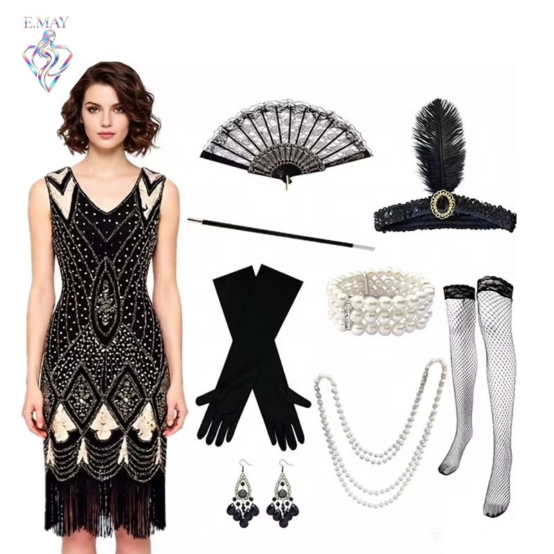 Women'S Accessories In The 1920S - Robe Charleston pour femmes, robe vintage