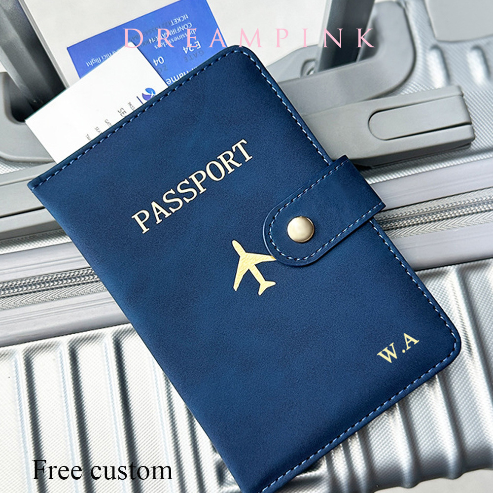 Women Accessories Name - Portefeuille de passeport de voyage personnalisé