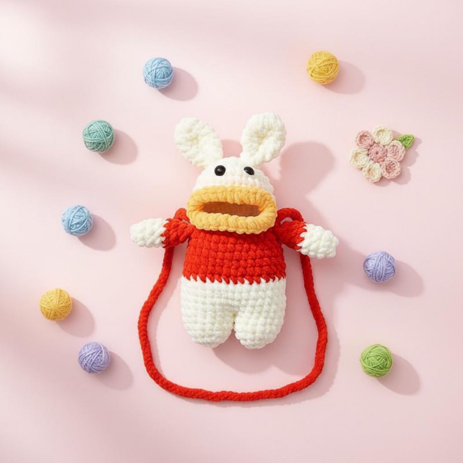 Women Accessories Bag - Sac de téléphone grenouille au crochet,