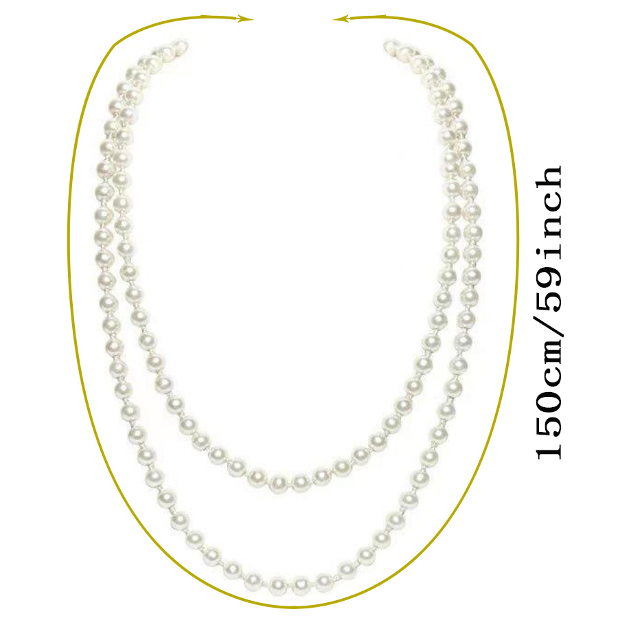 Women'S Accessories In The 1920S - Robe de Cocktail Évasée avec Collier