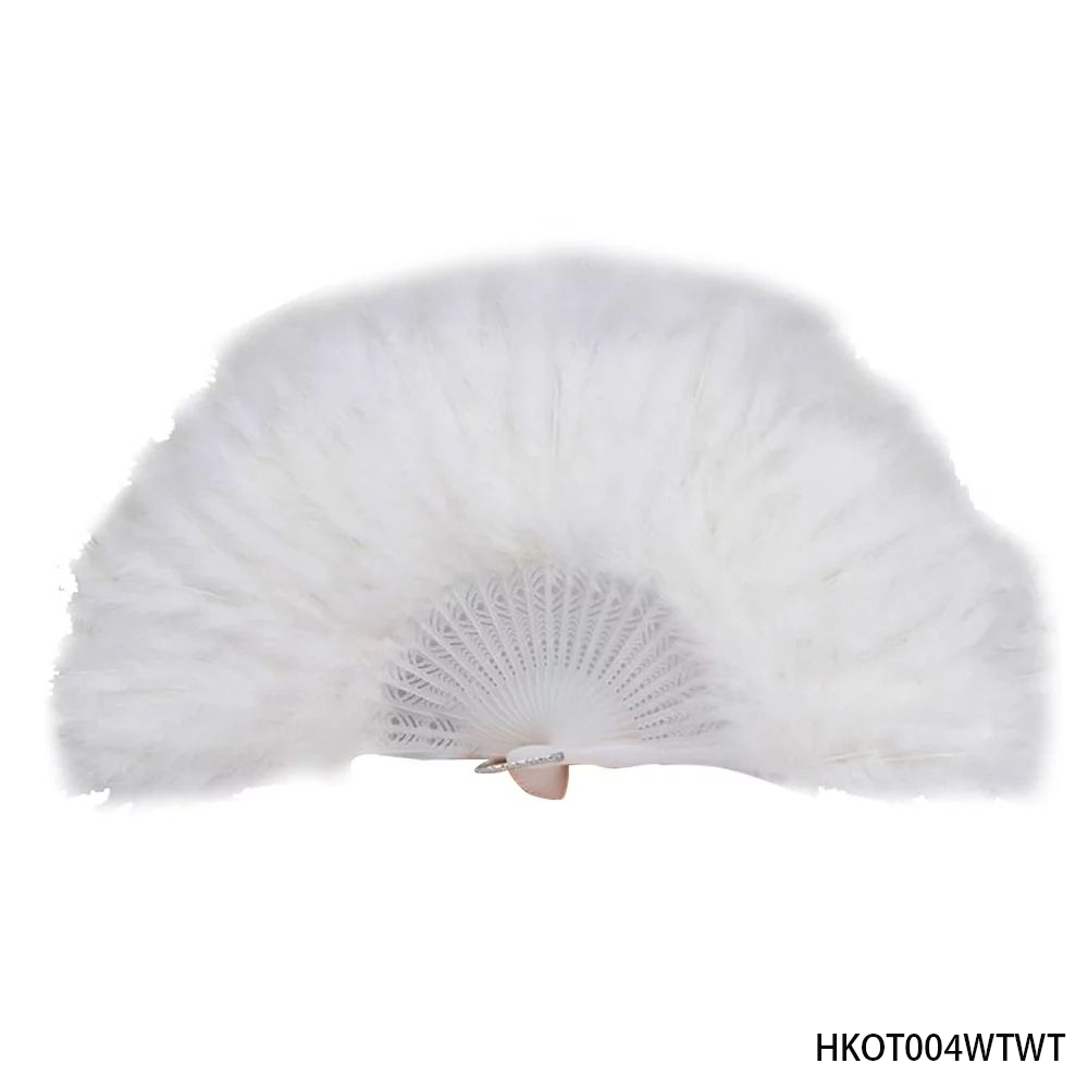 Women'S Accessories In The 1920S - Éventail en plumes blanches de style