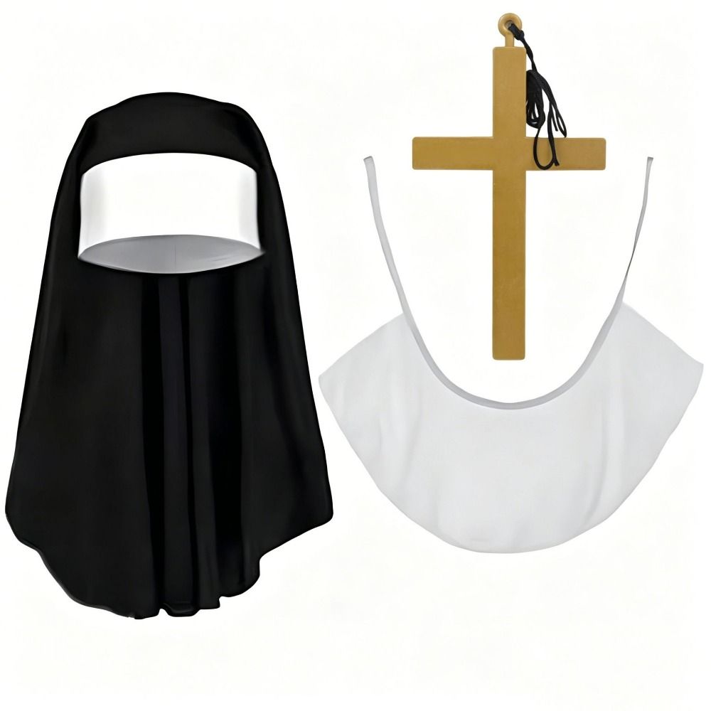 Women'S Victorian Era Accessories - Ensemble de costumes de nonne créatifs,