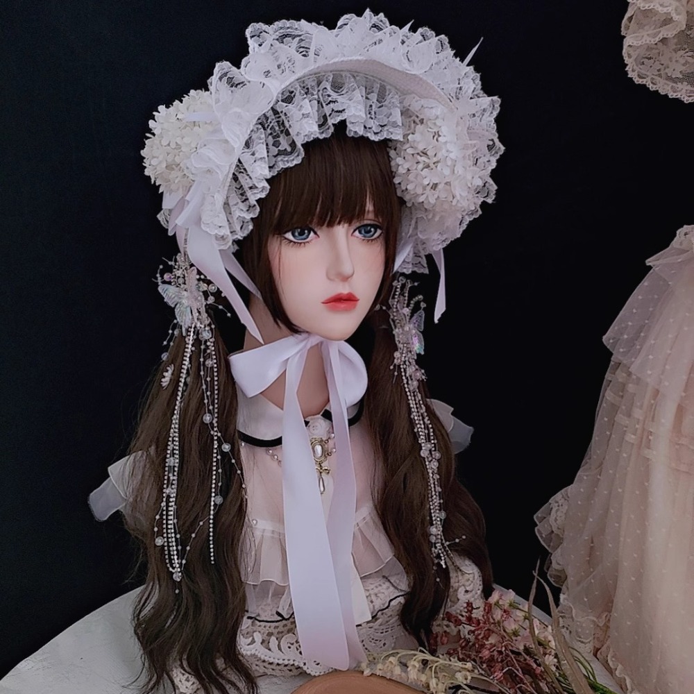 Chapeau de paille en dentelle  - Women'S Victorian Era Accessories avis et prix
