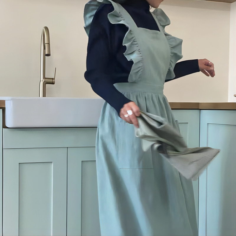 Tablier Vintage en coton et li - Women Kitchen Accessories avis et prix