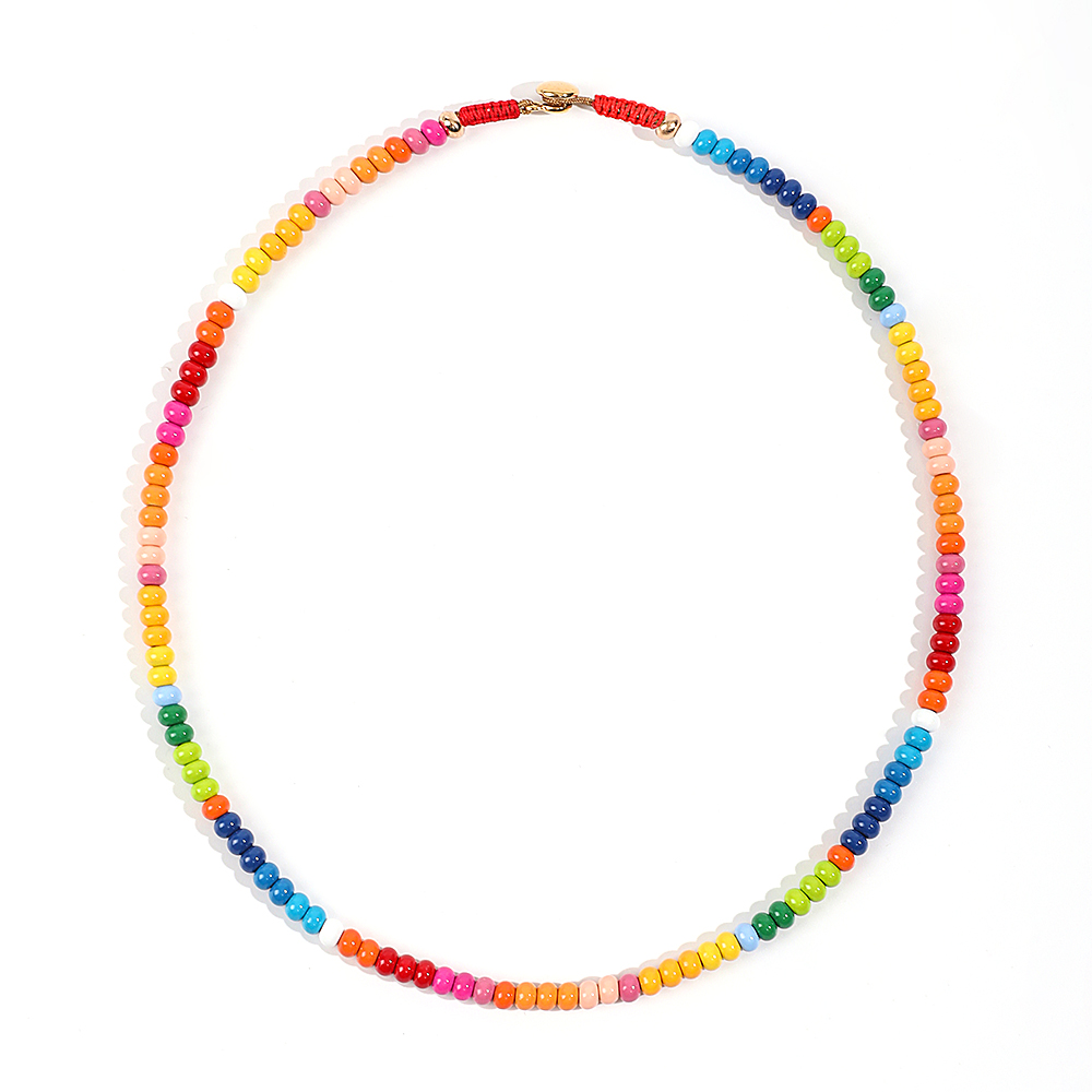 Boho Rainbow Metal Beaded Neck - Women'S Accessories Wholesale Suppliers avis et prix