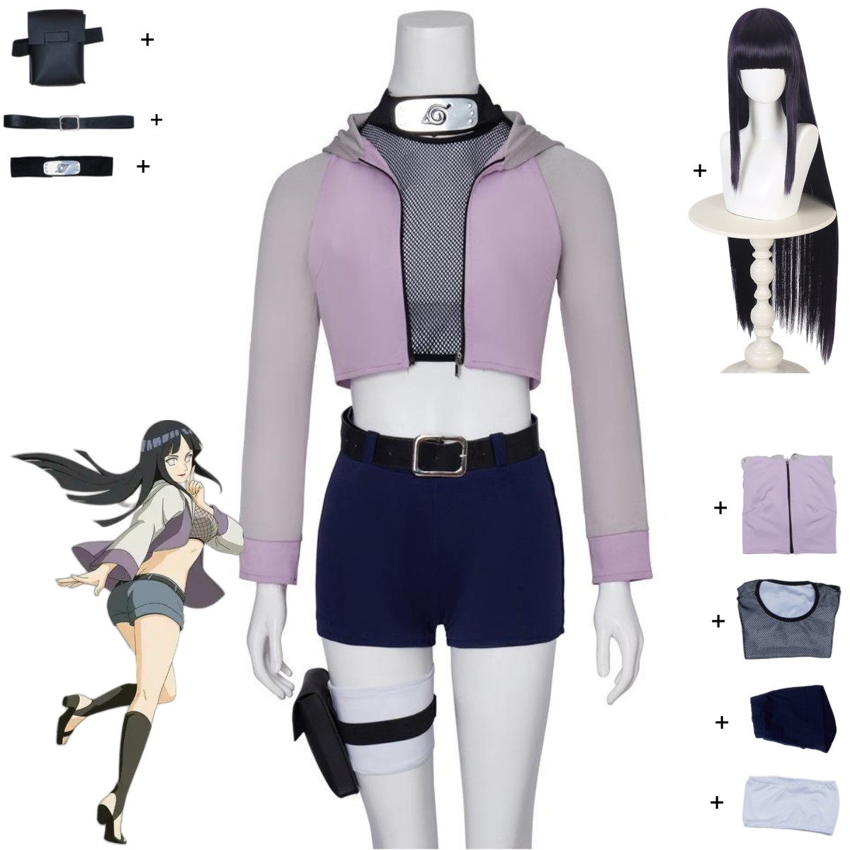 Anime Hyuga Hinata Cosplay Cos - Women Accessories Bag avis et prix
