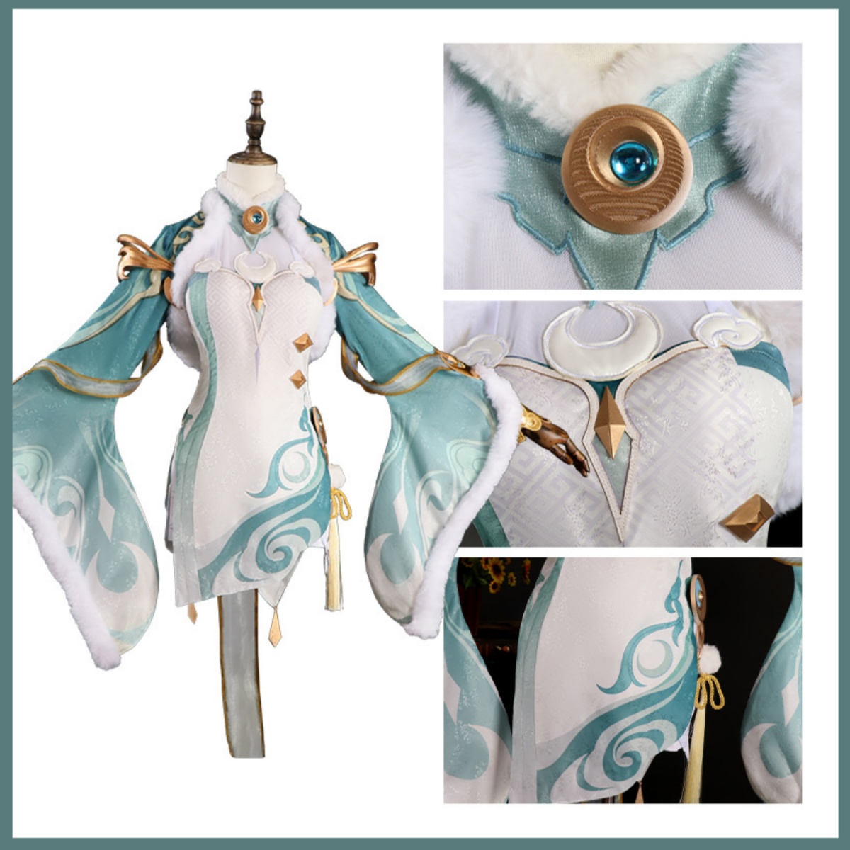 Costume de cosplay Zibai, vert - Women'S Ear Accessories avis et prix