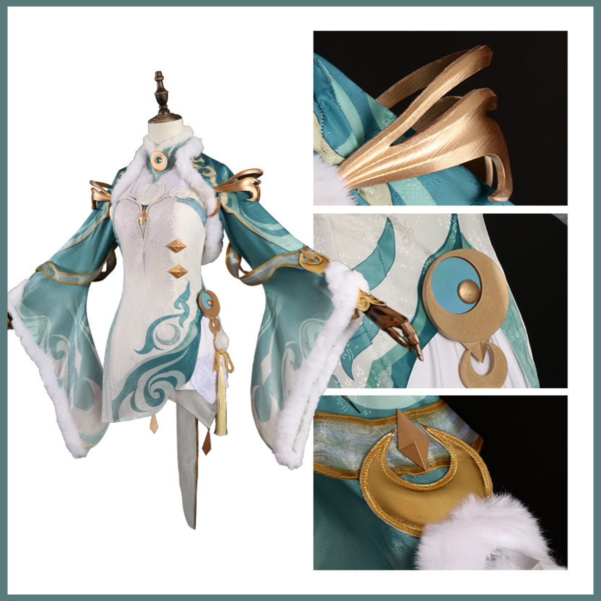 Costume de cosplay Zibai, vert - Women'S Ear Accessories avis et prix
