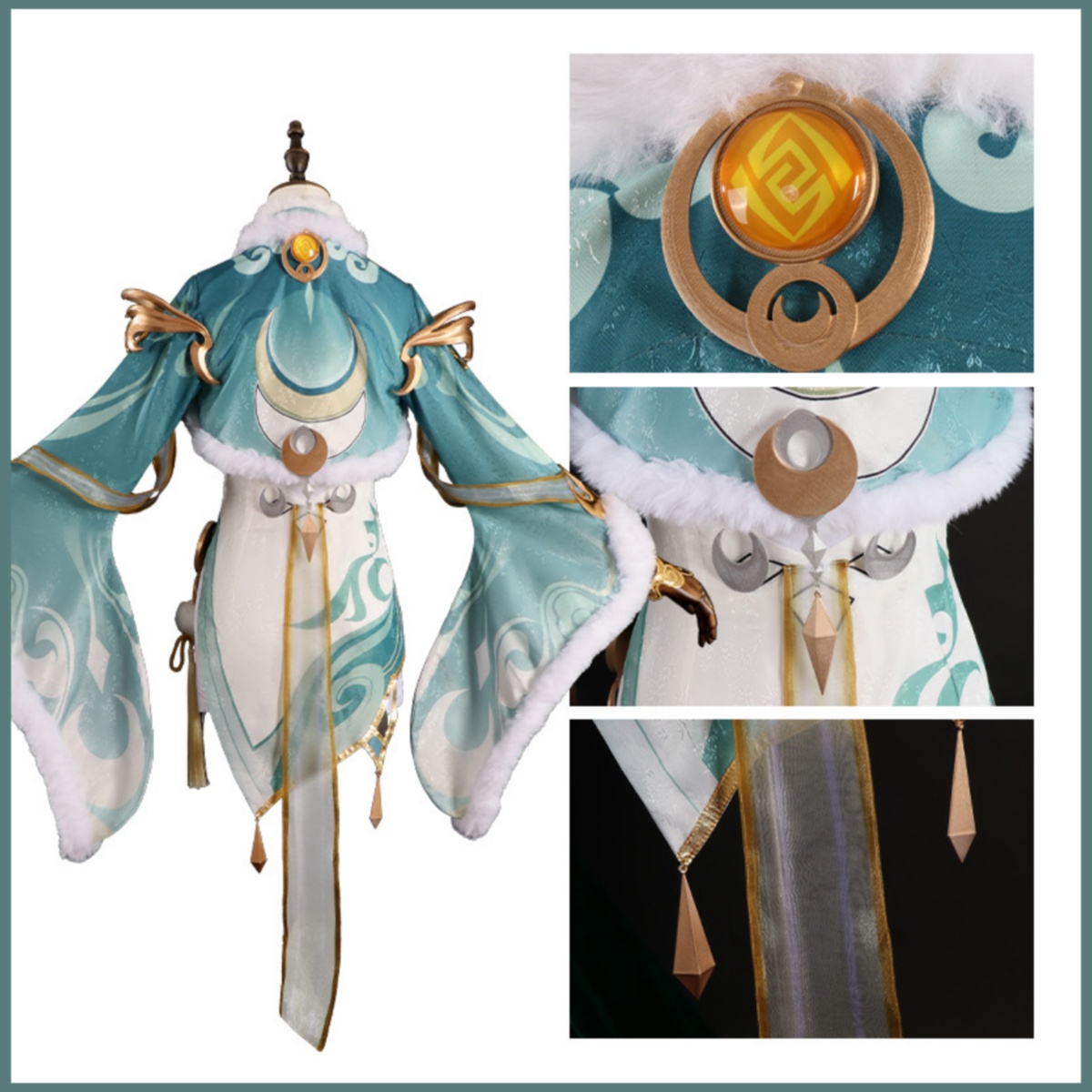 Costume de cosplay Zibai, vert - Women'S Ear Accessories avis et prix