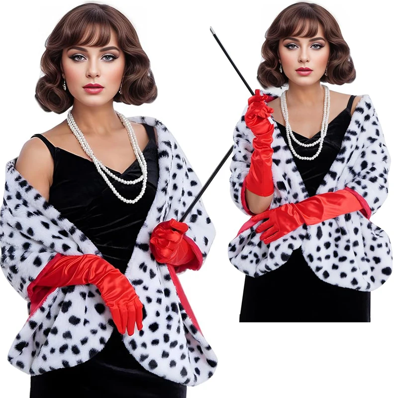 Châle court imprimé dalmatien  - Women'S Accessories In The 1920S avis et prix