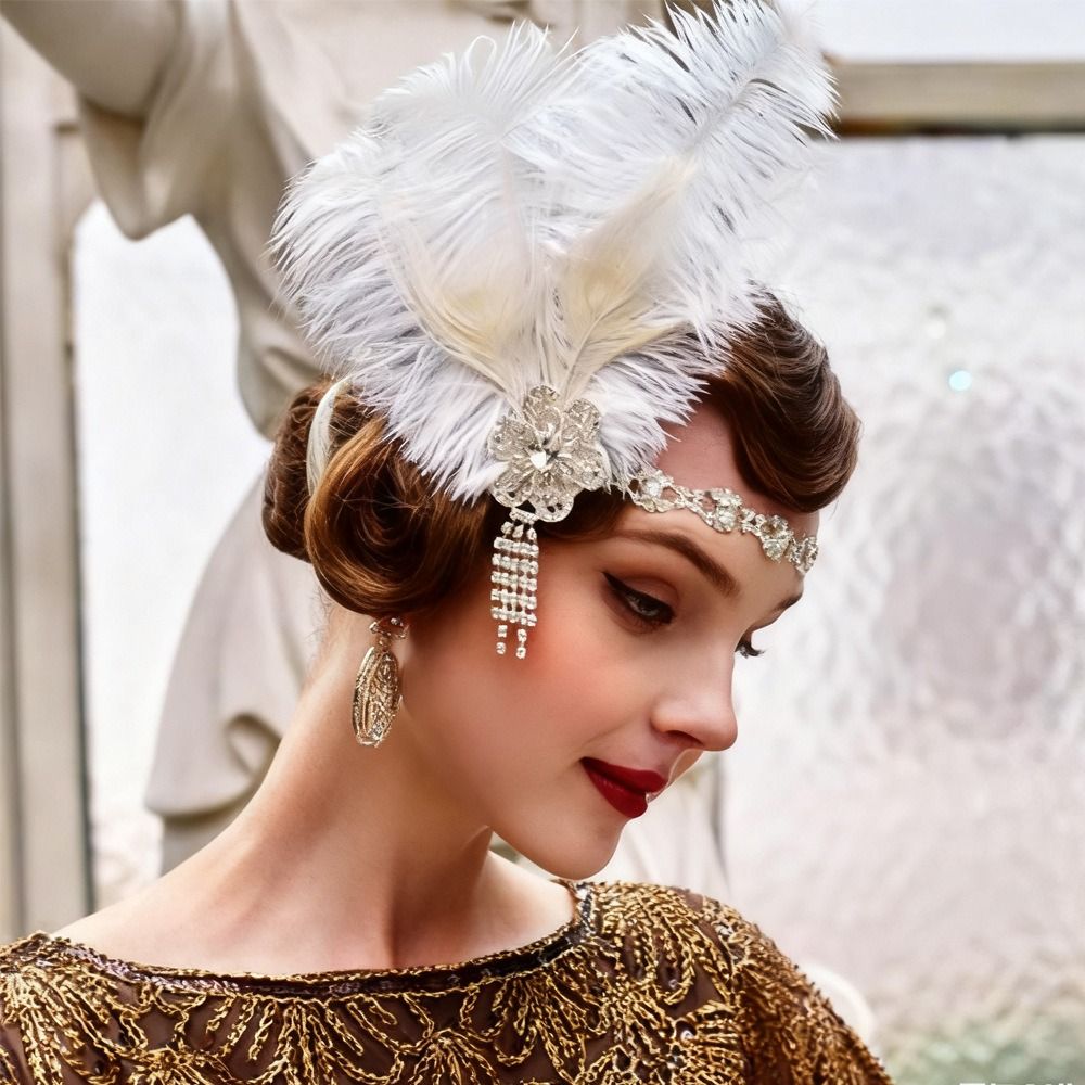 Serre-tête vintage à plumes, p - Women'S Accessories In The 1920S avis et prix