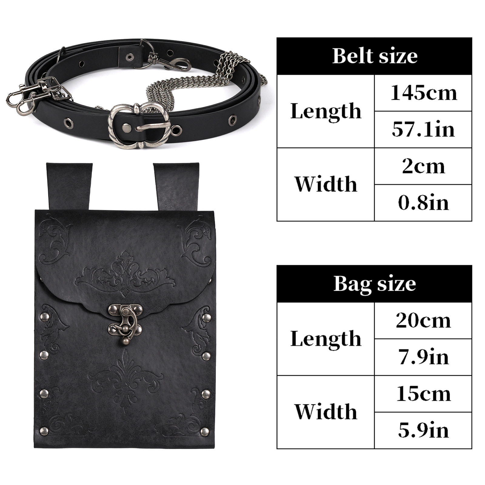 Sac pochette steampunk médiéva - Women'S Viking Accessories avis et prix
