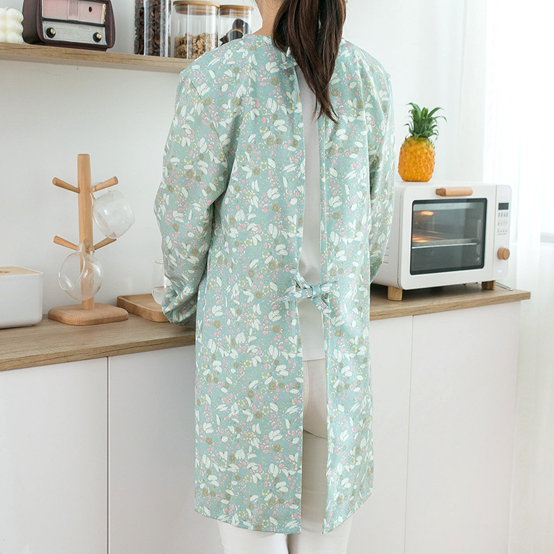 Tablier en coton à manches lon - Women Kitchen Accessories avis et prix