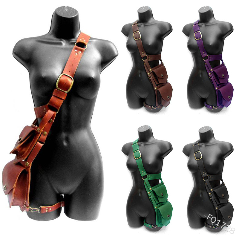 Pochette médiévale en cuir pou - Women'S Viking Accessories avis et prix