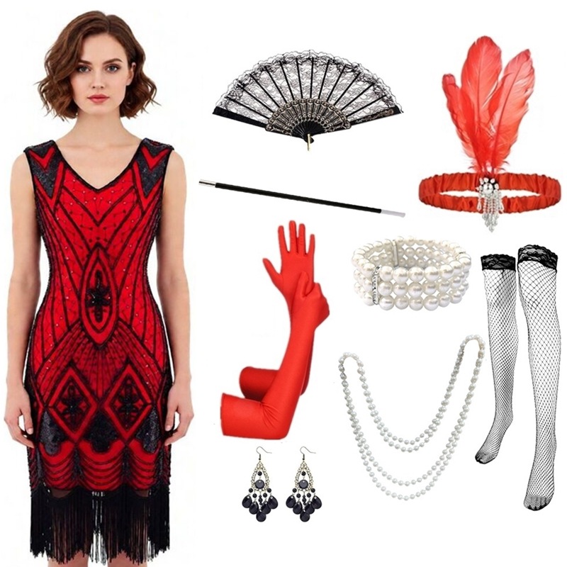 Robe Charleston pour femmes, r - Women'S Accessories In The 1920S avis et prix