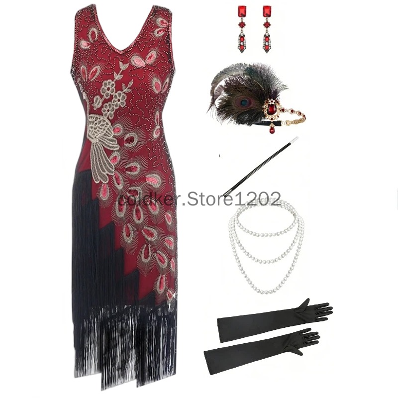 Robe de soirée style Charlesto - Women'S Accessories In The 1920S avis et prix