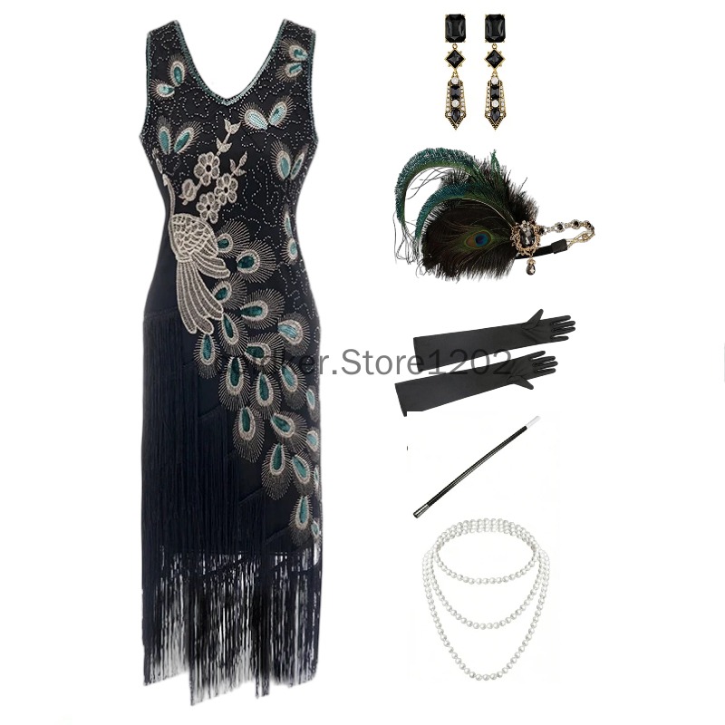 Robe de soirée style Charlesto - Women'S Accessories In The 1920S avis et prix