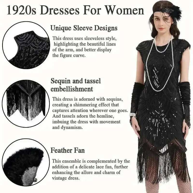 Robes des années 1920 pour fem - Women'S Accessories In The 1920S avis et prix