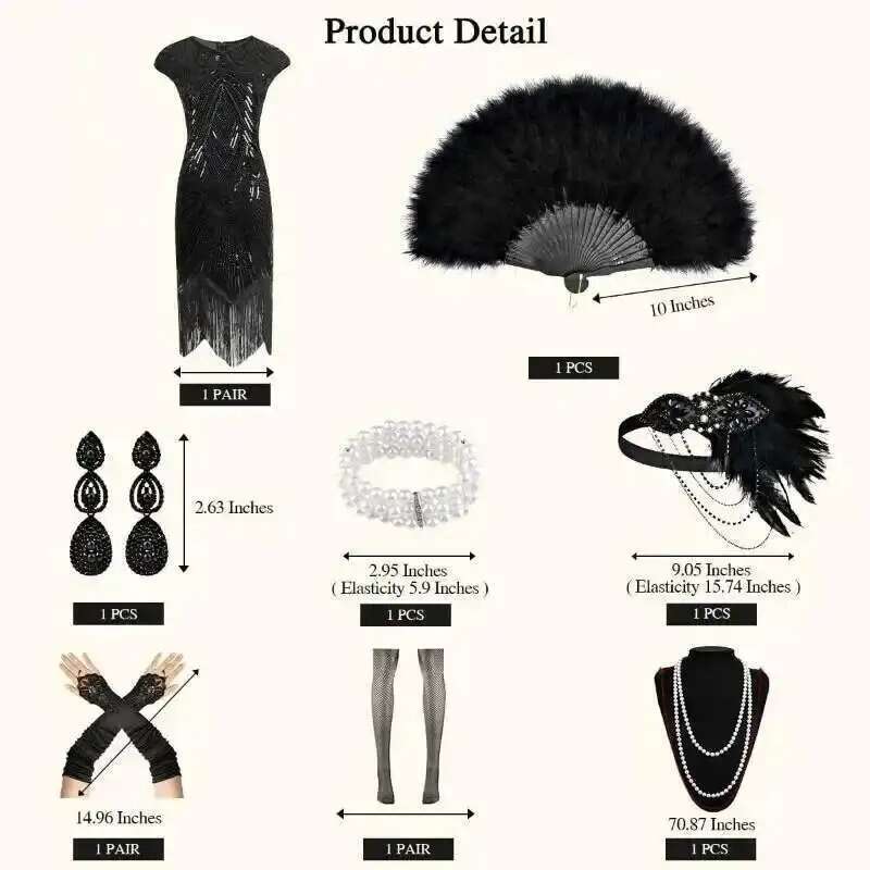 Robes des années 1920 pour fem - Women'S Accessories In The 1920S avis et prix