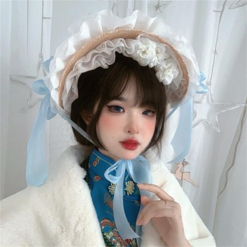 Y3ne victorien Bonnet en dente - Women'S Victorian Era Accessories avis et prix