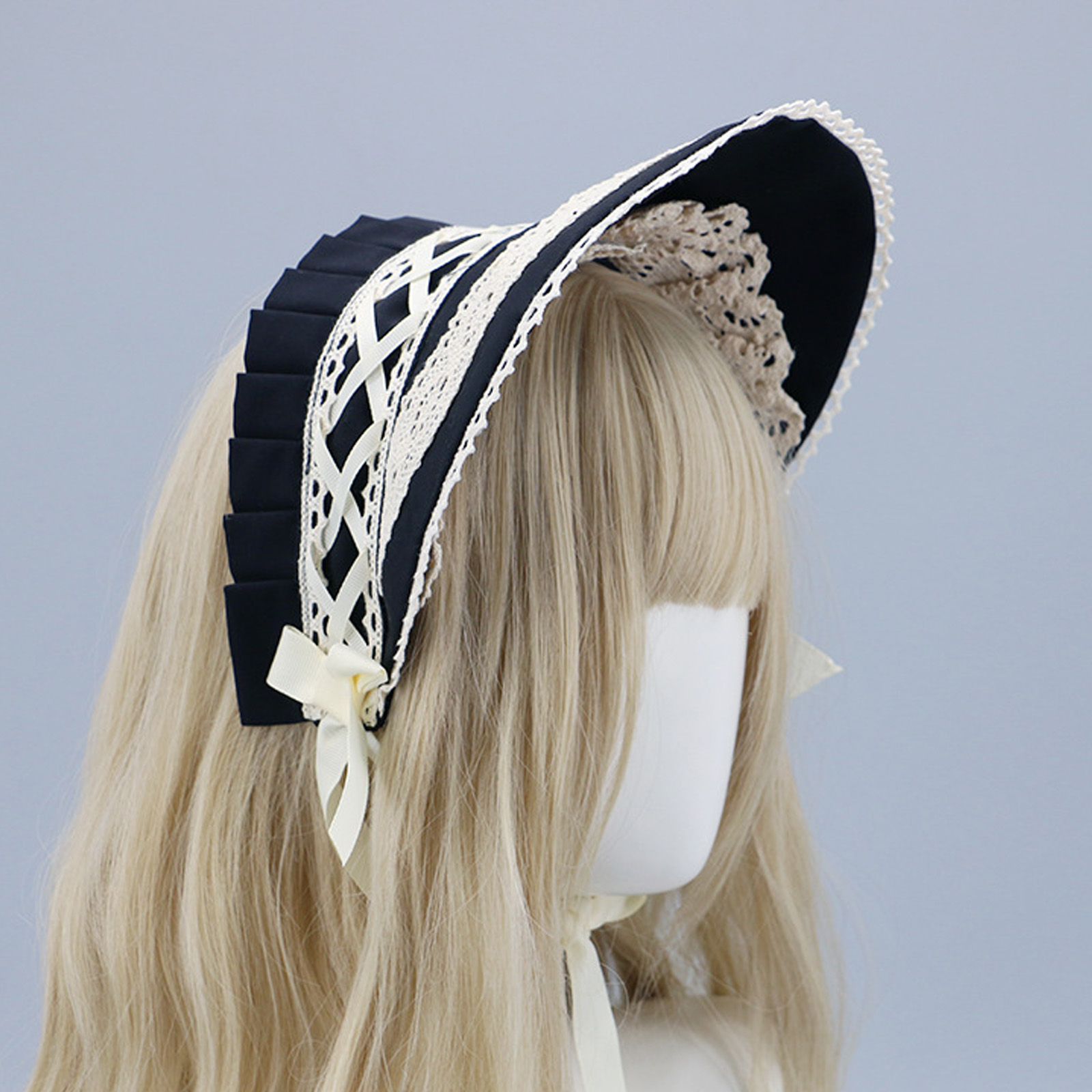 Chapeau à nœud en dentelle vic - Women'S Victorian Era Accessories avis et prix