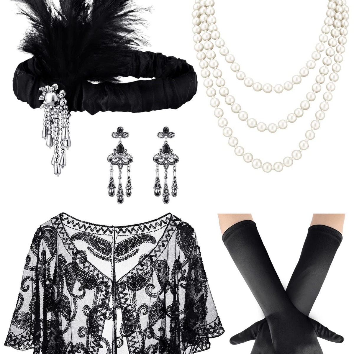 Bandeau de plumes de mariage G - Women'S Accessories In The 1920S avis et prix
