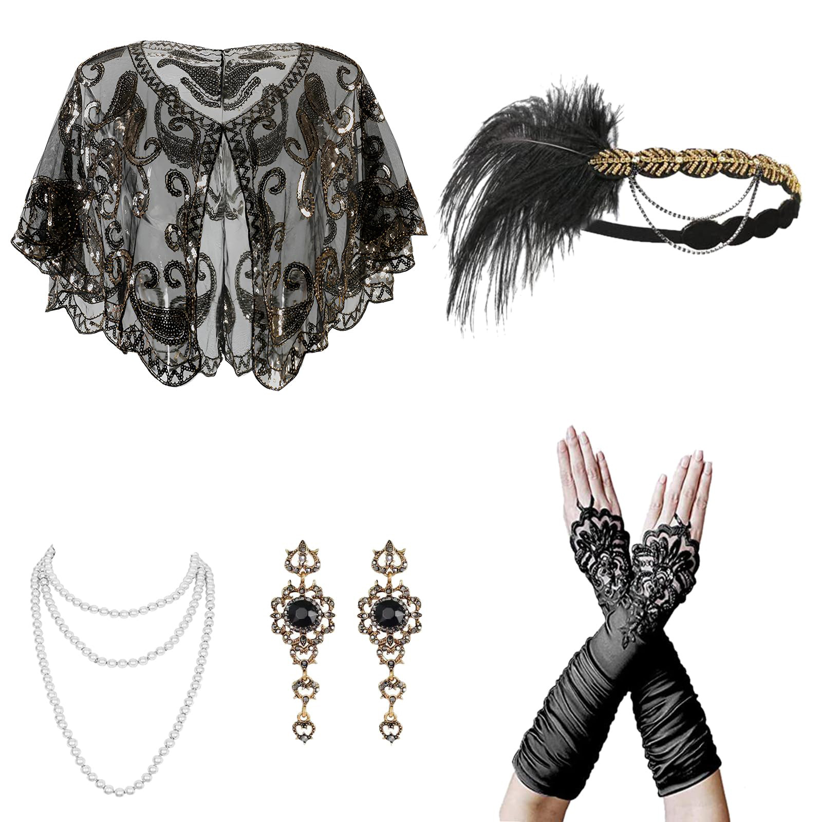 Bandeau de plumes de mariage G - Women'S Accessories In The 1920S avis et prix