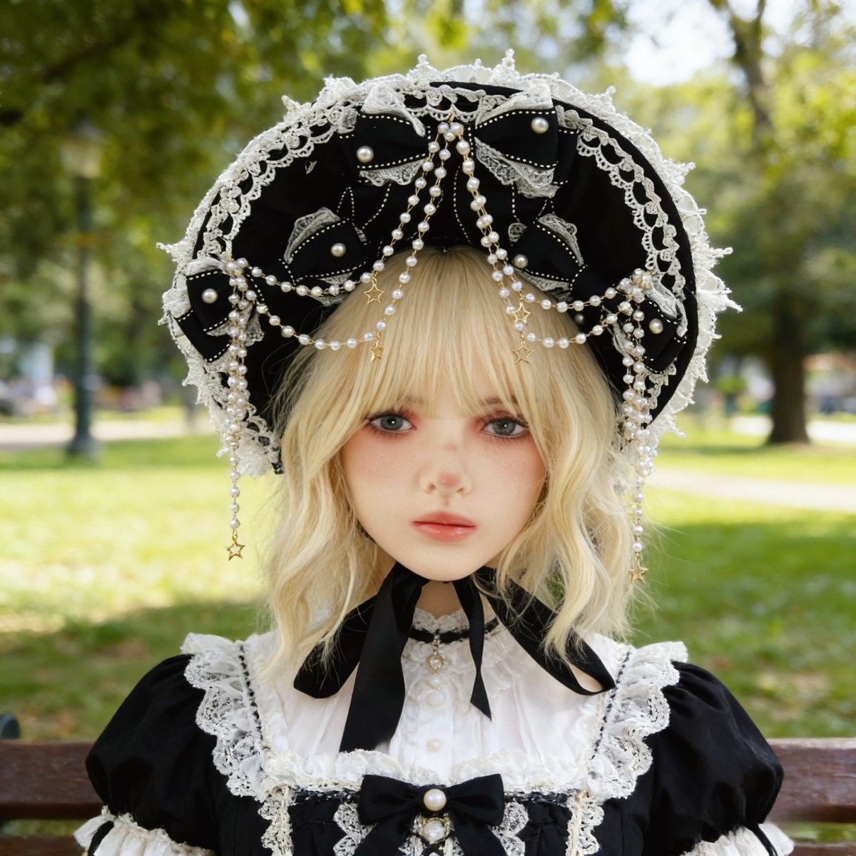 Bonnet victorien pour femme, b - Women'S Victorian Era Accessories avis et prix