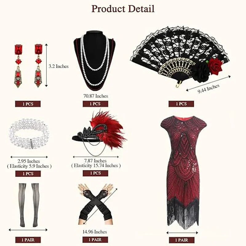 Robes des années 1920 pour fem - Women'S Accessories In The 1920S avis et prix